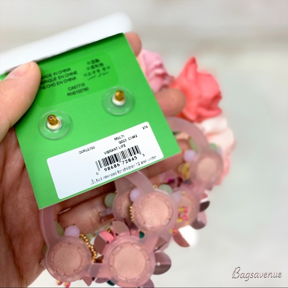 Kate spade vibrant life multi earrings one size - Picture 6 of 6